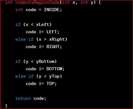 Clipping Lines with Cohen-Sutherland Algorithm in C++