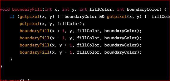 Exploring Graphics: Implementing Boundary Fill Algorithm in C++