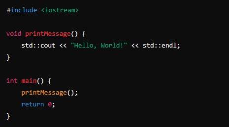 Hello World in C++